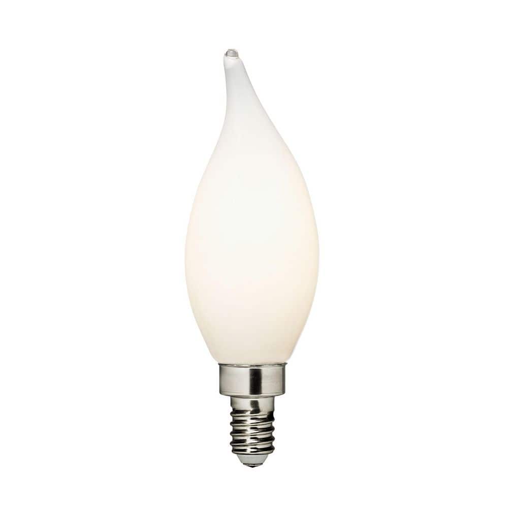 4-Watt Equivalent CA11 Shape E12 Base Bright White (3000K) Dimmable Frosted LED Light Bulb (1-Pack) price history on PriceWatchPro