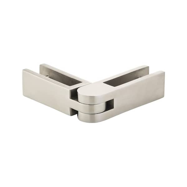 Hercules Silver Stainless Steel Two-way Adjustable Glass to Glass Panel Holder for Glass Railing