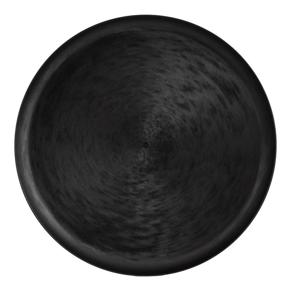 Stovring Black Round Metal 16" Decorative Tray