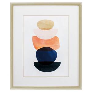 "Mod Pods Ii" Framed Abstract Wall Art Print 34 in. x 28 in.