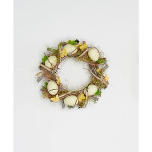 12 in. Artificial Spotted Easter Twig Wreath