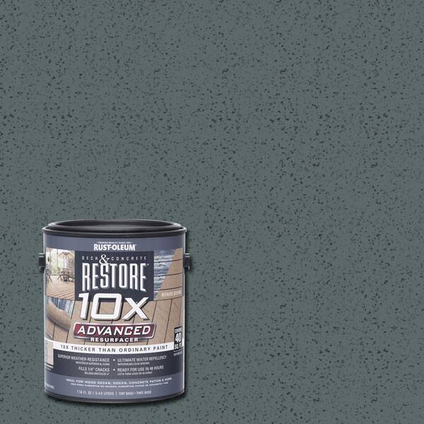 Rust-Oleum Restore 1 gal. 10X Advanced Pewter Deck and Concrete Resurfacer