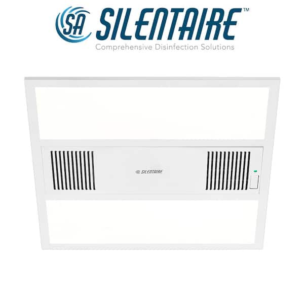 SILENTAIRE 2 ft. x 2 ft. Plasma Air Disinfection Integrated LED Panel Light Adjustable Color Temperatures 4375 Lumens