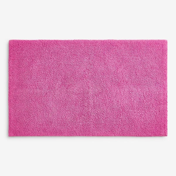 Company Cotton 17 in. x 24 in. Magenta Pink Bath Rug