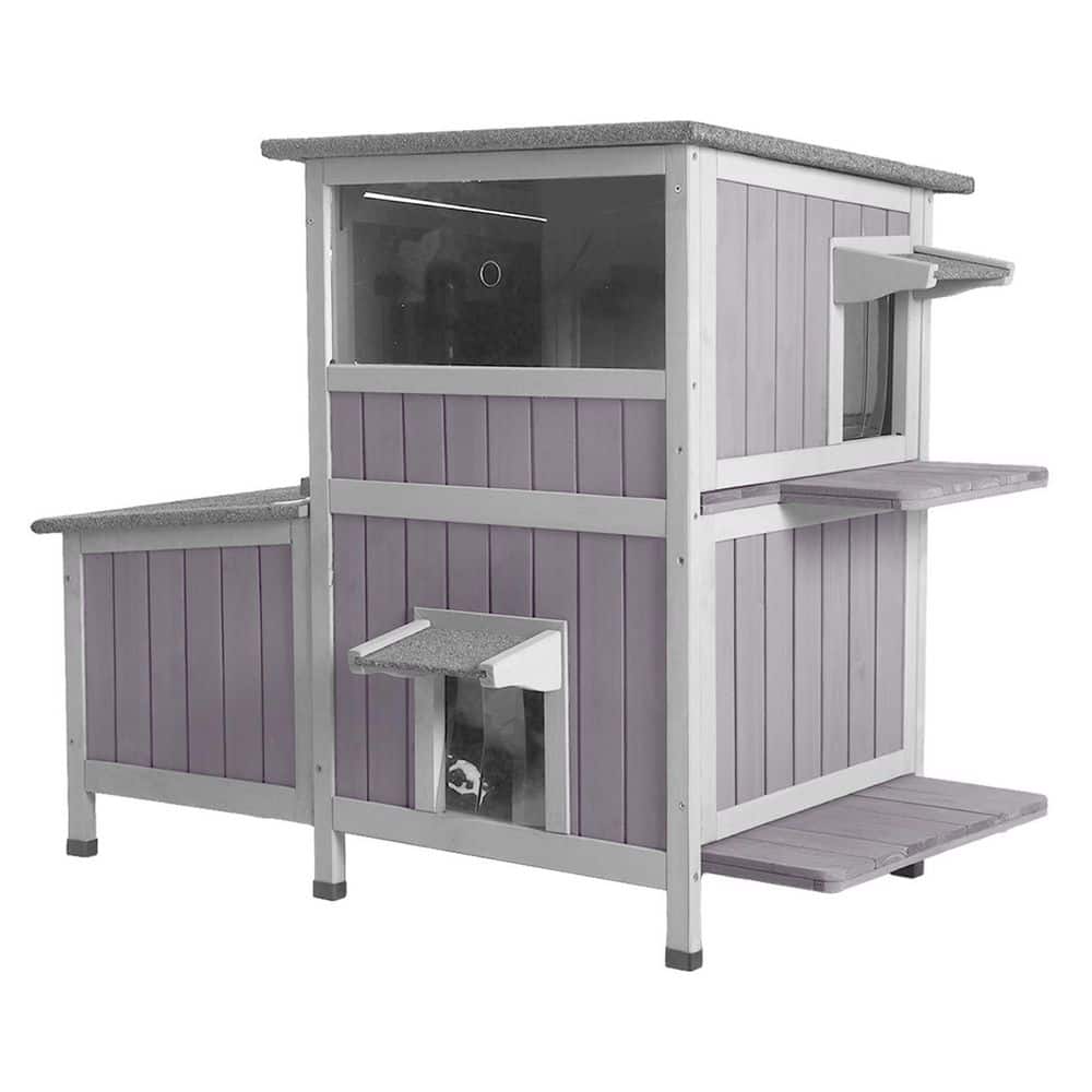 2-Story Wooden Cat House with Asphalt Roof price history on PriceWatchPro