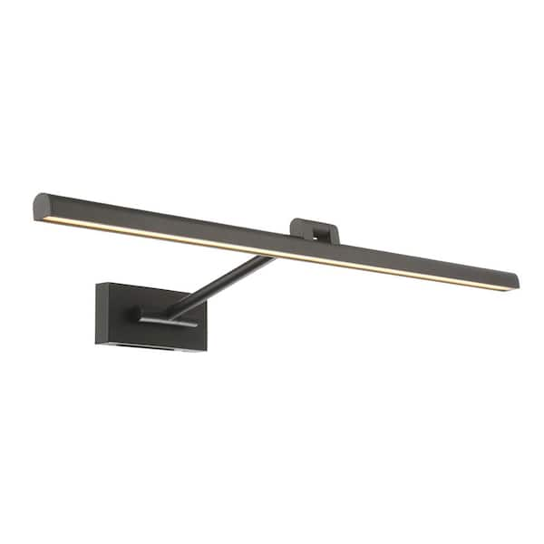 WAC Lighting Reed 33 in. Black LED Adjustable Picture Light, 3000K