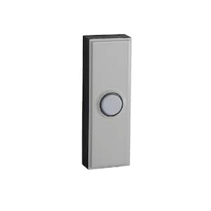 Wired Surface Mount White Finish Doorbell Push Button with Illuminated LED Chime Button