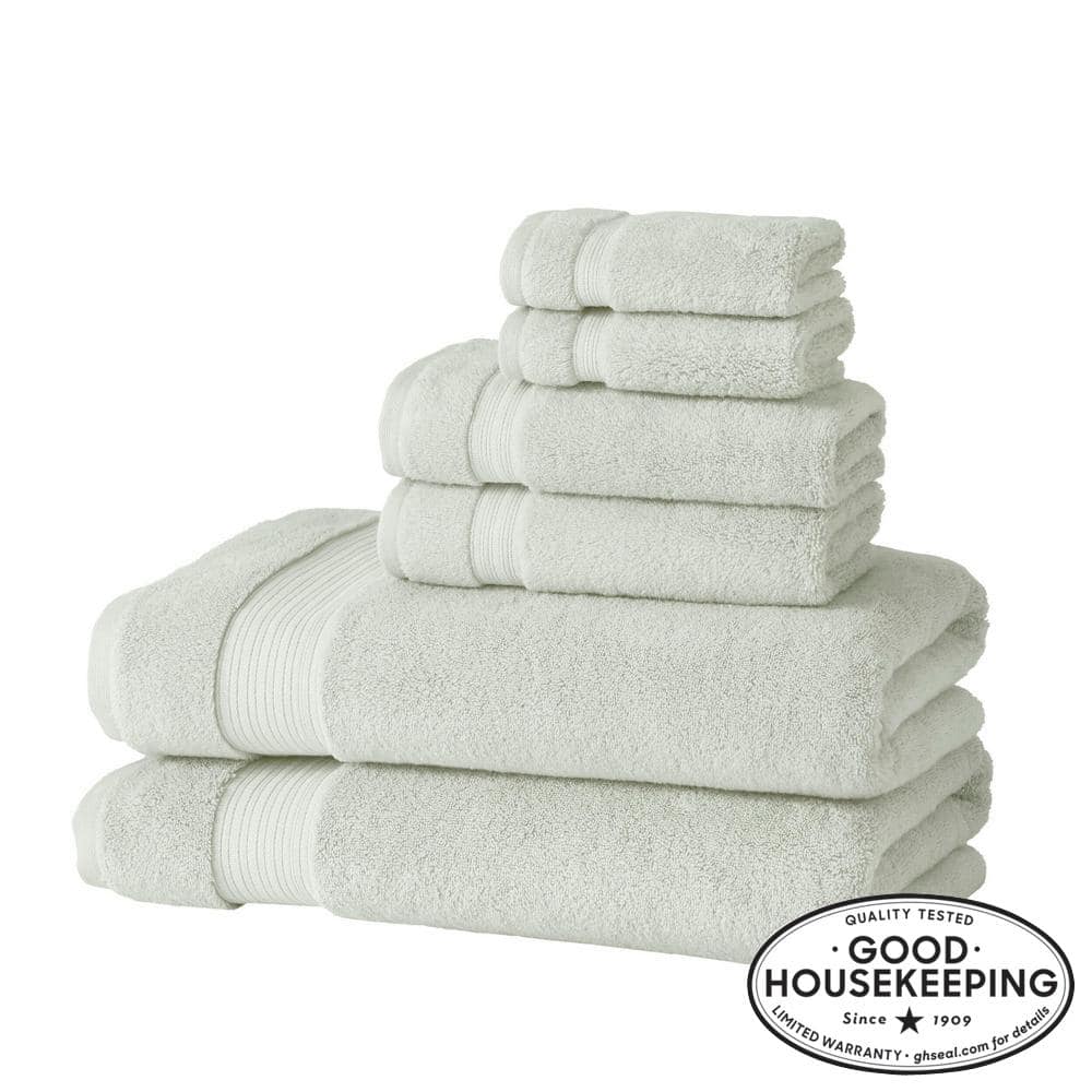 Superior Egyptian Cotton 6-Piece Towel Set, Sage