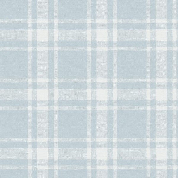 Chesapeake Antoine Sky Blue Flannel Wallpaper Sample