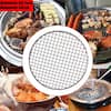 YIYIBYUS 15.94 in. Round Barbecue Grill Net Racks Stainless Steel