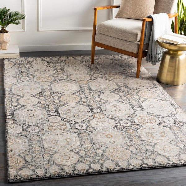 Arlene Black 7 ft. 10 in. x 10 ft. 2 in. Oriental Area Rug