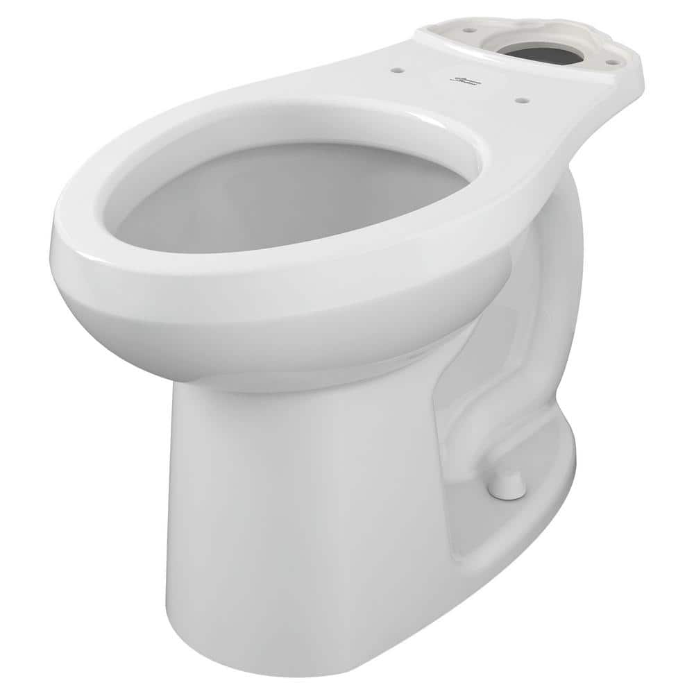 White Vitreous China Elongated Chair Height Toilet Bowl