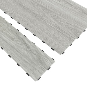Wood Look Gray 5 MIL 36 in. L x 6 in. W Waterproof Click Lock Luxury Vinyl Flooring Tile(27 sq. ft./Box )
