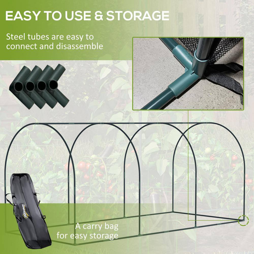 Green Steel Wind Resistant Plant Protection Tent