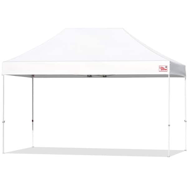 Coast Shade 10 ft. x 15 ft. Outdoor Standard Patio Pop Up Canopy Tent Instant Canopies, White