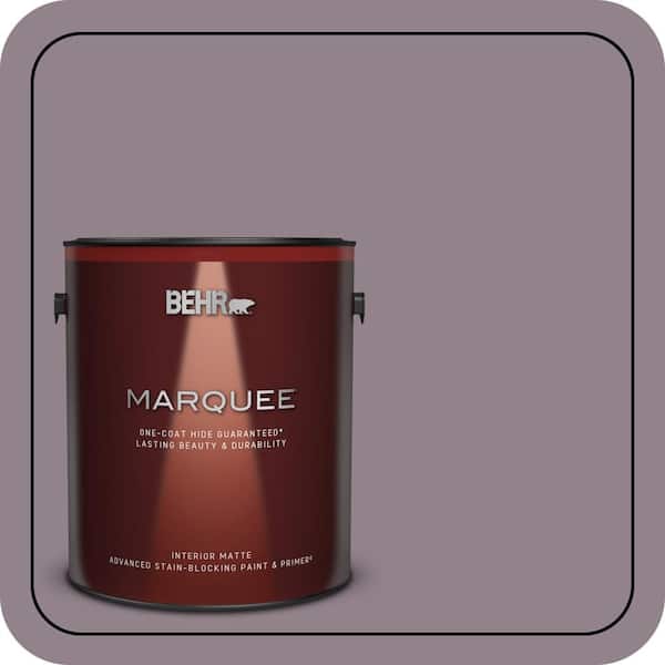 BEHR MARQUEE 1 gal. #N110-4 Gothic Purple One-Coat Hide Matte Interior Paint & Primer