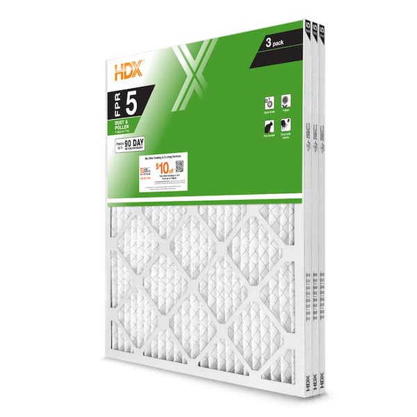 20 in. x 25 in. x 1 in. Standard Pleated Furnace Air Filter FPR 5 MERV 8 3 pack