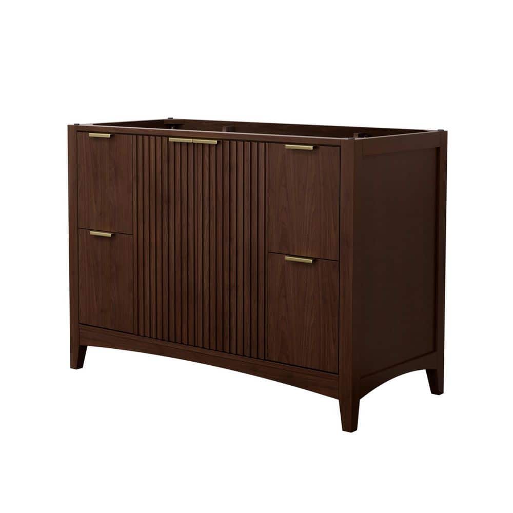 Palmilla 47.25 in. Bath Vanity Cabinet without Top in Dark Walnut