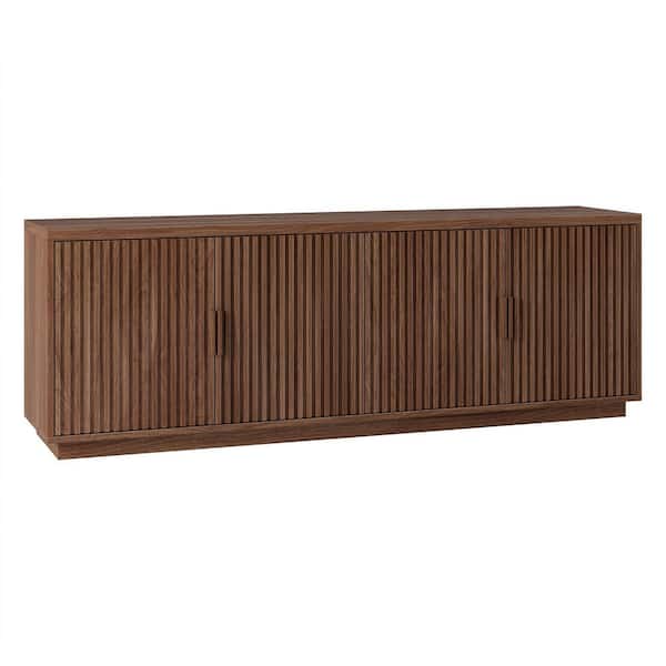 Meyer&Cross Mero 68 in. Satin Walnut TV Stand Fits TV's up to 75
