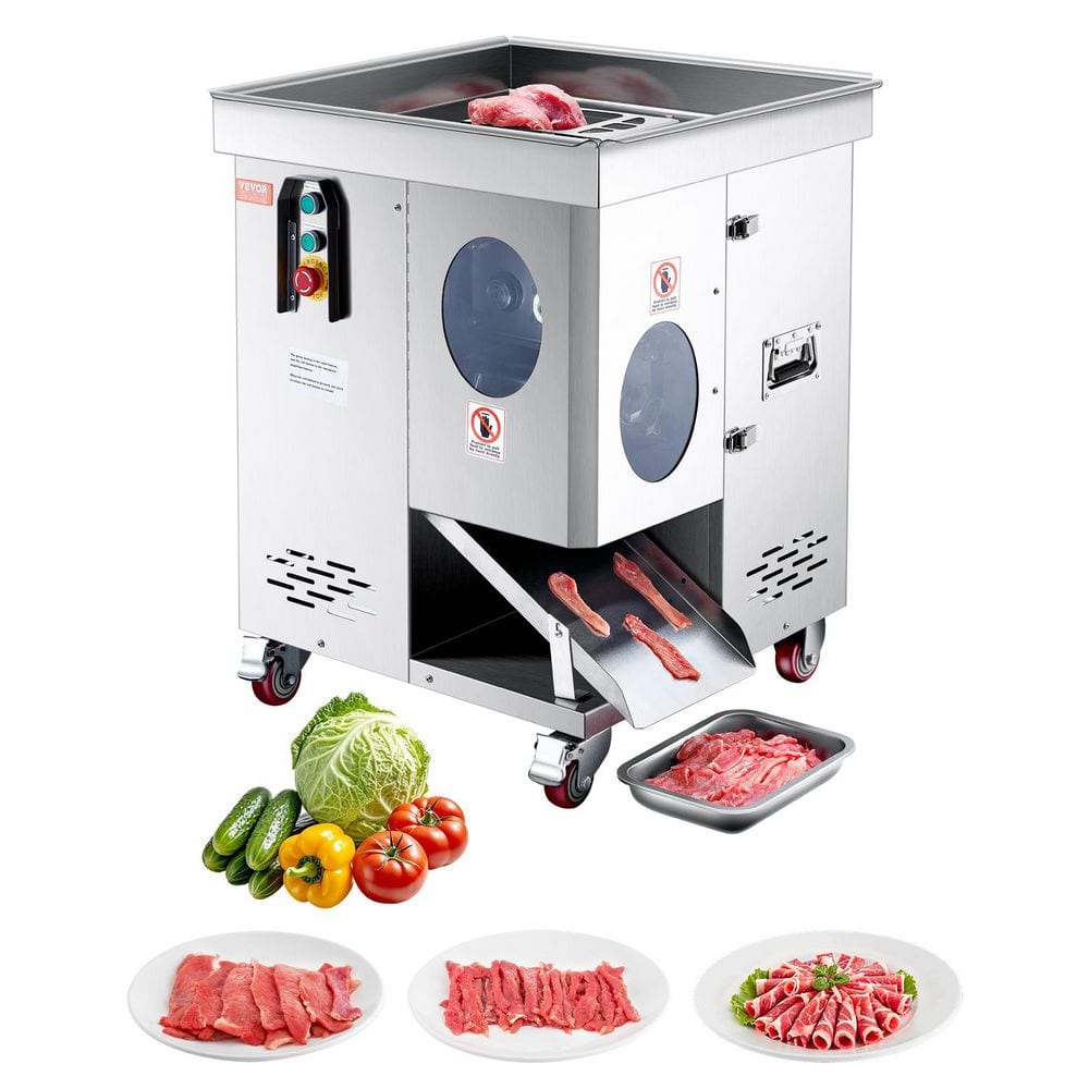 Meat Cutter Machine, 1100 W Meat Slicer, 1102 lb. /H Commercial Meat Cutting Machine, Stainless Steel price history on PriceWatchPro