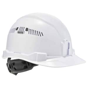 Skullerz White Class C Hard Hat Cap Style Vented Ratchet Suspension