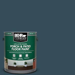 1 gal. Home Decorators Collection #HDC-CL-28 Nocturne Blue Low-Lustre Enamel Int/Ext Porch and Patio Floor Paint