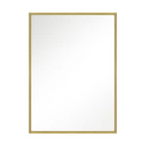 Kit 36 in. x 24 in. Burnished Brass Transitional Rectangle Mirror