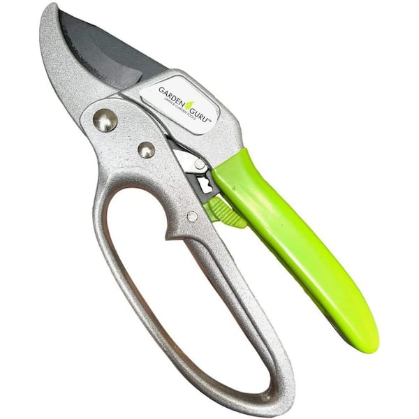 8 in. Heavy-Duty Ratchet Pruning Shears for Weak Hands
