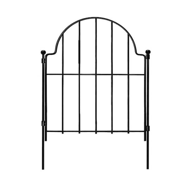 Misopily Arched Rustproof Metal Garden Fence 22 in. Decorative Height No Dig Design Animal Barrier for Yard & Patio Decor
