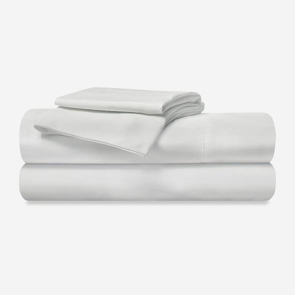 Bright White Full Size Polyester Microfiber Sheet Set