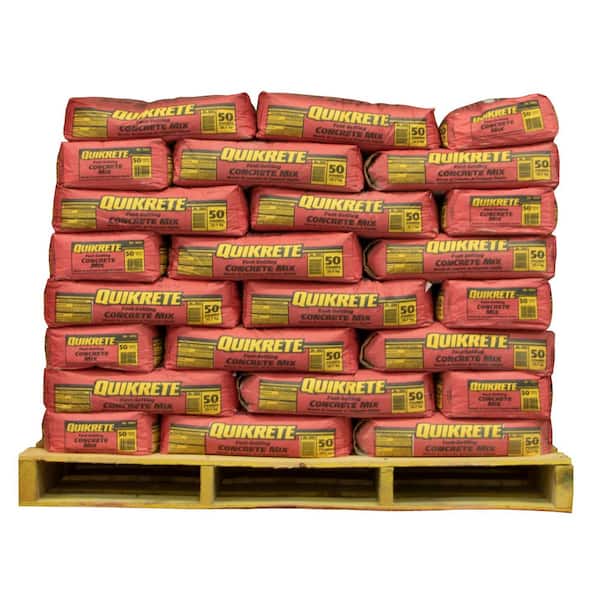 Pallet of 50 lb.  Fast-Setting Concrete -  64 Bags / 1 Pallet