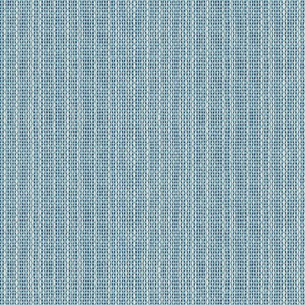 Chesapeake Kent Blue Faux Grasscloth Washable Wallpaper Sample 3113 ...