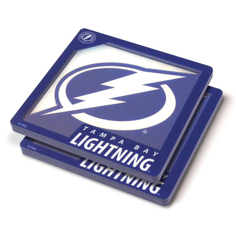 YouTheFan NHL Tampa Bay Lightning 3D Logo Series Coasters 4601679 - The ...