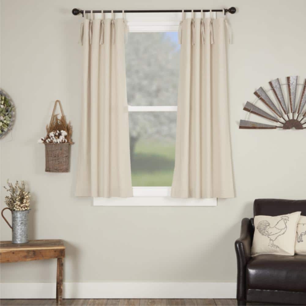Market Place Natural Tie Top Short Panel Set of 2 63Lx36W product image for price tracking