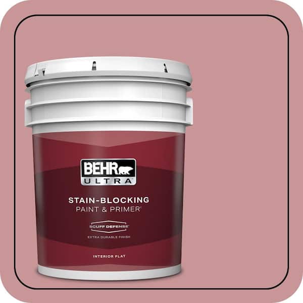 BEHR ULTRA 5 Gal. #S140-4A Dusty Rose Extra Durable Flat Interior Paint and Primer