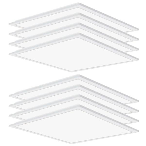 Honbei 2 ft. x 2 ft. 5800 Lumens Integrated LED Panel Light 5000K 2 x 2 LED Troffer Panel Light for Office ETL Listed 16 Pack 2x2 16P A