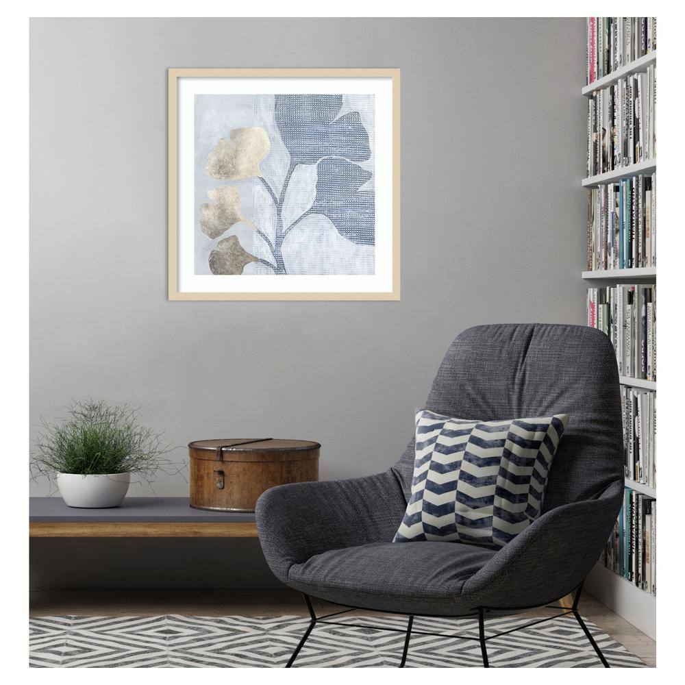 Veiled Garden IV Abstract Expressionism Framed Wall Art in Svelte Natural