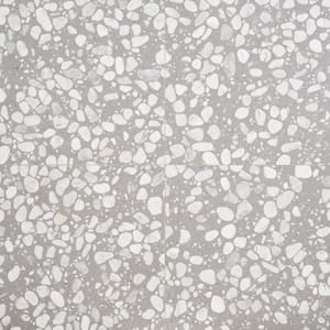 Terra Italia Grigio 23.62 in. x 23.62 in. Honed Terrazzo Floor and Wall Tile (3.87 sq. ft./Each)
