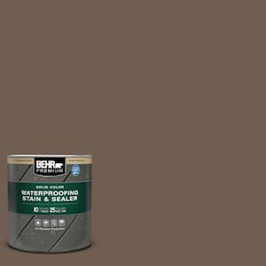 1 qt. #PFC-35 Rich Brown Solid Color Waterproofing Exterior Wood Stain and Sealer