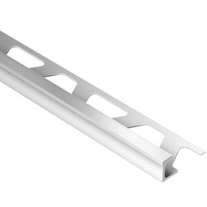 Deco Satin Anodized Aluminum 1/2 in. x 8 ft. 2-1/2 in. Metal Tile Edging Trim