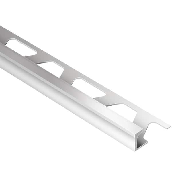 Schluter Deco Satin Anodized Aluminum 3/8 in. x 8 ft. 2-1/2 in. Metal Tile Edging Trim