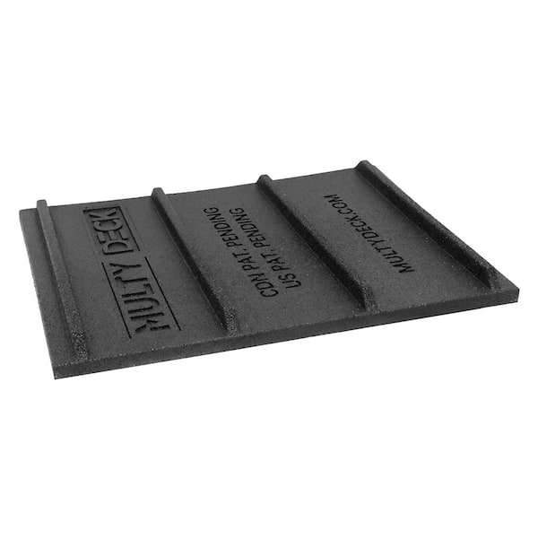 Unbranded 1.5 in. x 15 in. x 20.5 in Rubber Deck Base for 6 in. Deck Boards (4-Pack)