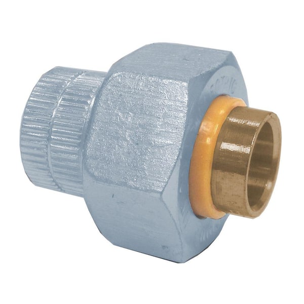 Everbilt 1/2 in. Galvanized Steel FIP x Sweat Dielectric Union