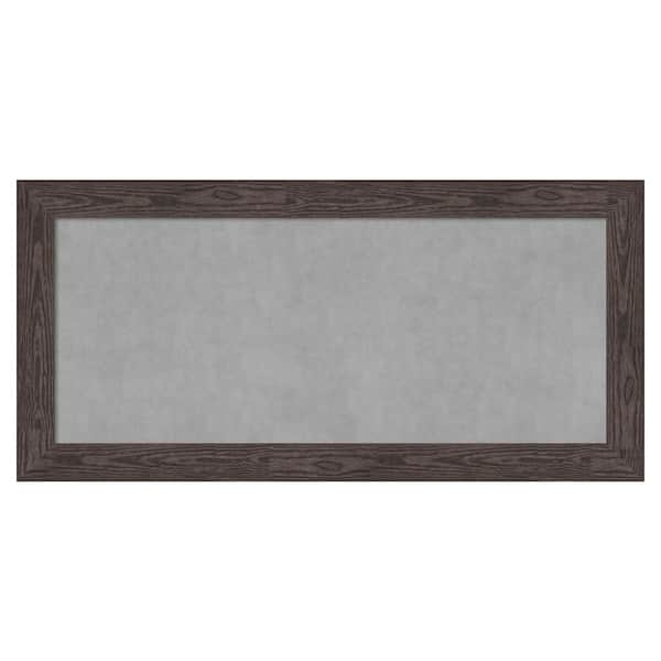 Amanti Art Bridge Black 54 in. x 26 in. Framed Magnetic Board