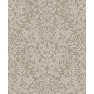 Loxley Leaf Taupe Textured Eco-Foam Wallpaper