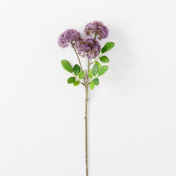 SULLIVANS 21 in. Artificial Purple Sedum Spray