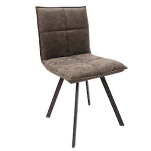Wesley Charcoal Grey Faux Leather Dining Chair