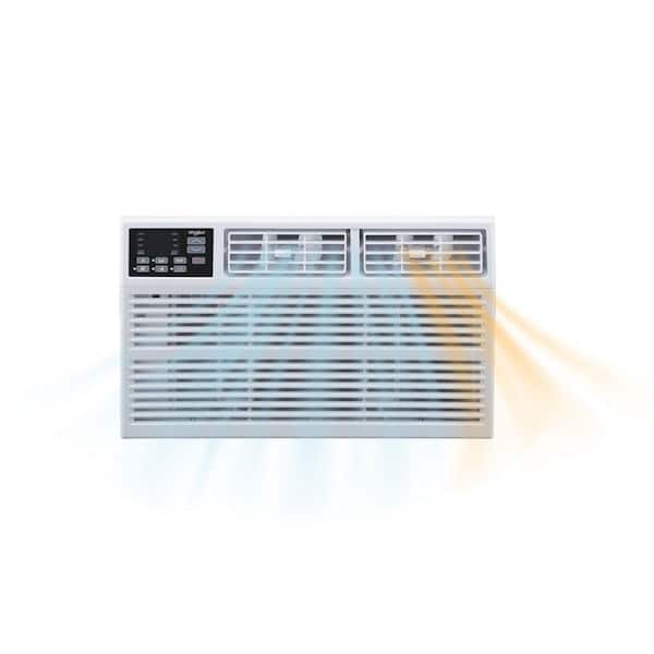 12,000 BTU 230V Window Air Conditioner Cools 550-sq. ft. with Supplemental Heat in White