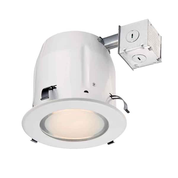 Commercial Electric 5 in. White Recessed Shower Kit