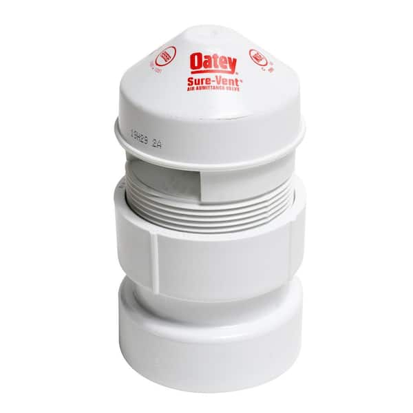 Oatey Sure-Vent 1-1/2 in. x 2 in. PVC Air Admittance Valve with 160 DFU Branch and 24 DFU Stack